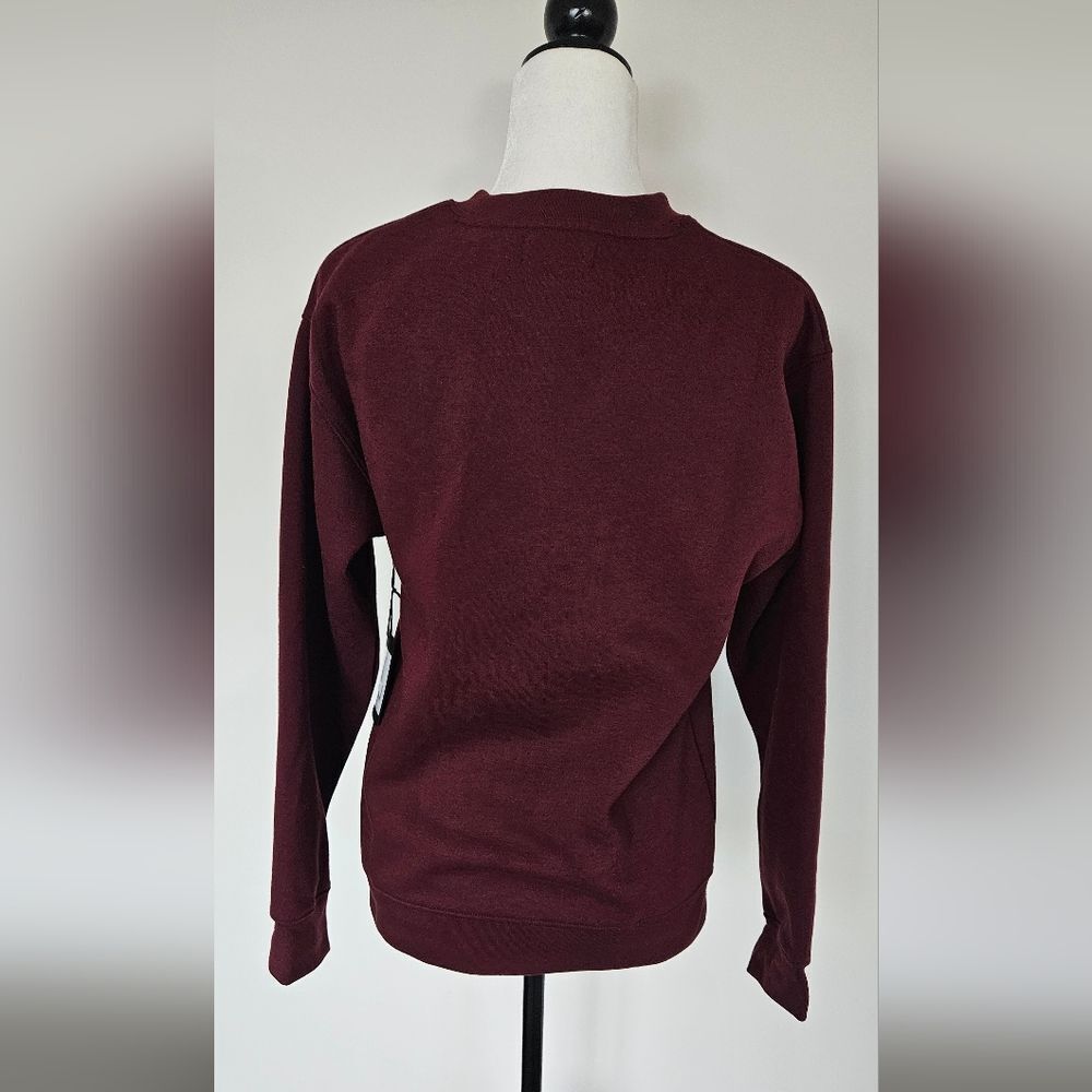 Brunette The Label Merlot Crew Neck Sweater - Picture 6 of 6